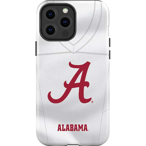 University of Alabama White Jersey iPhone 15 Pro Max Impact Case
